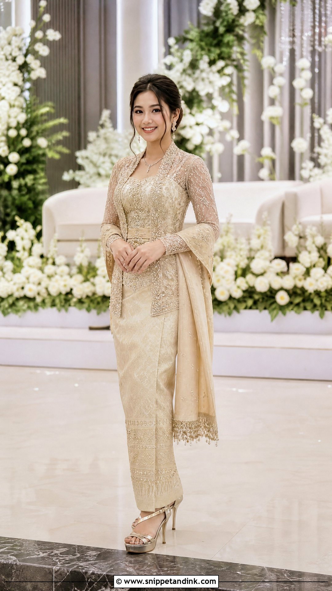 Beaded Burmese Wedding Dress - Snippet and Ink - 25 Burmese Wedding Dress Ideas