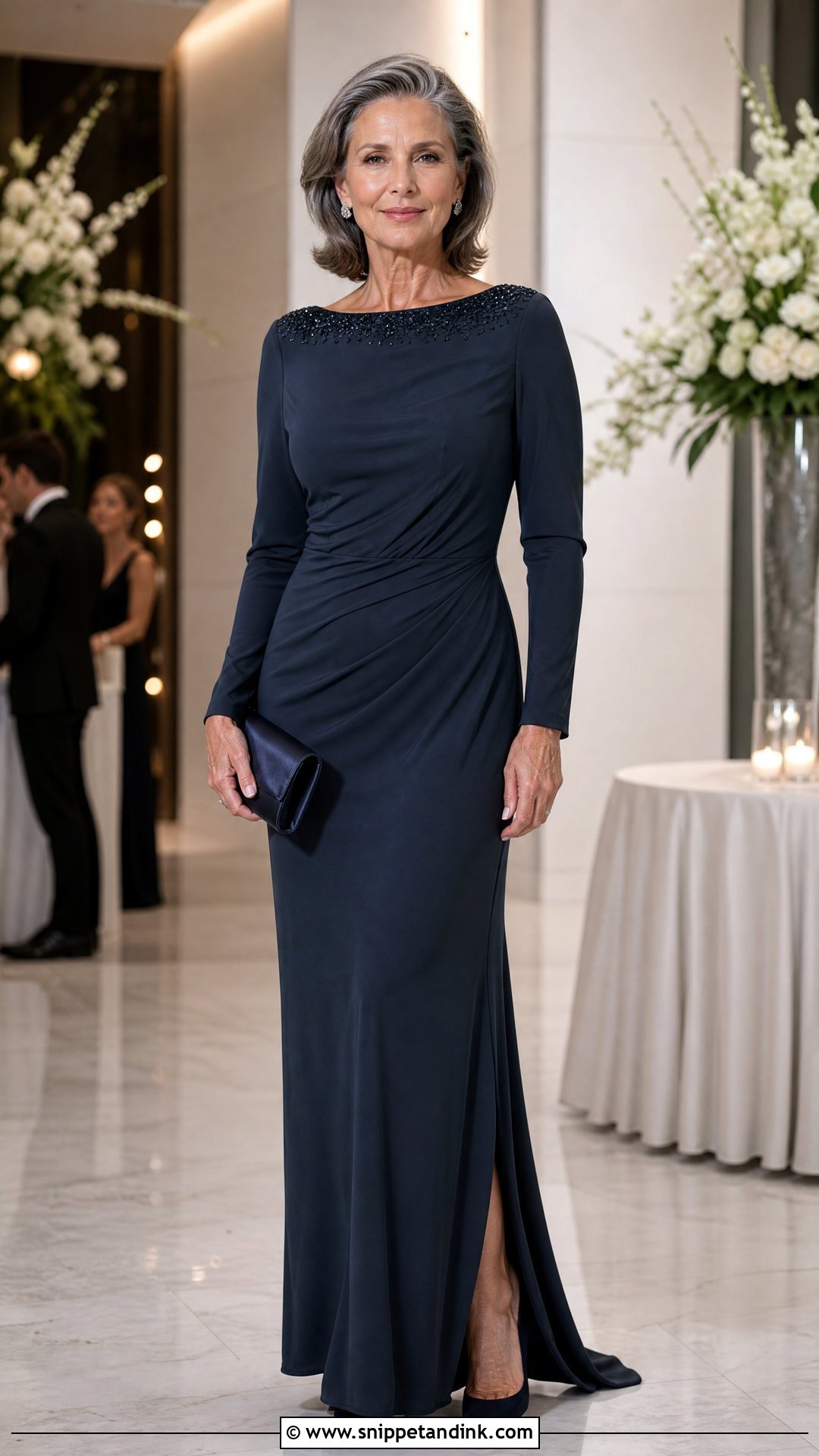 Beaded Column Principal Sponsor Gown - Snippet and Ink - 20 Principal Sponsor Gown Style Ideas