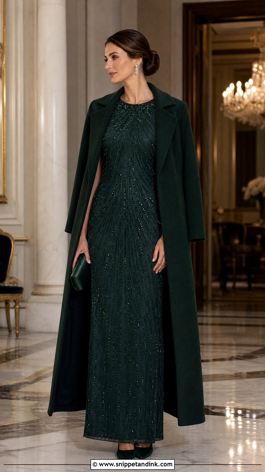 Beaded Column Wedding Guest Dress - Snippet and Ink - 20 Party Dresses for Women Wedding