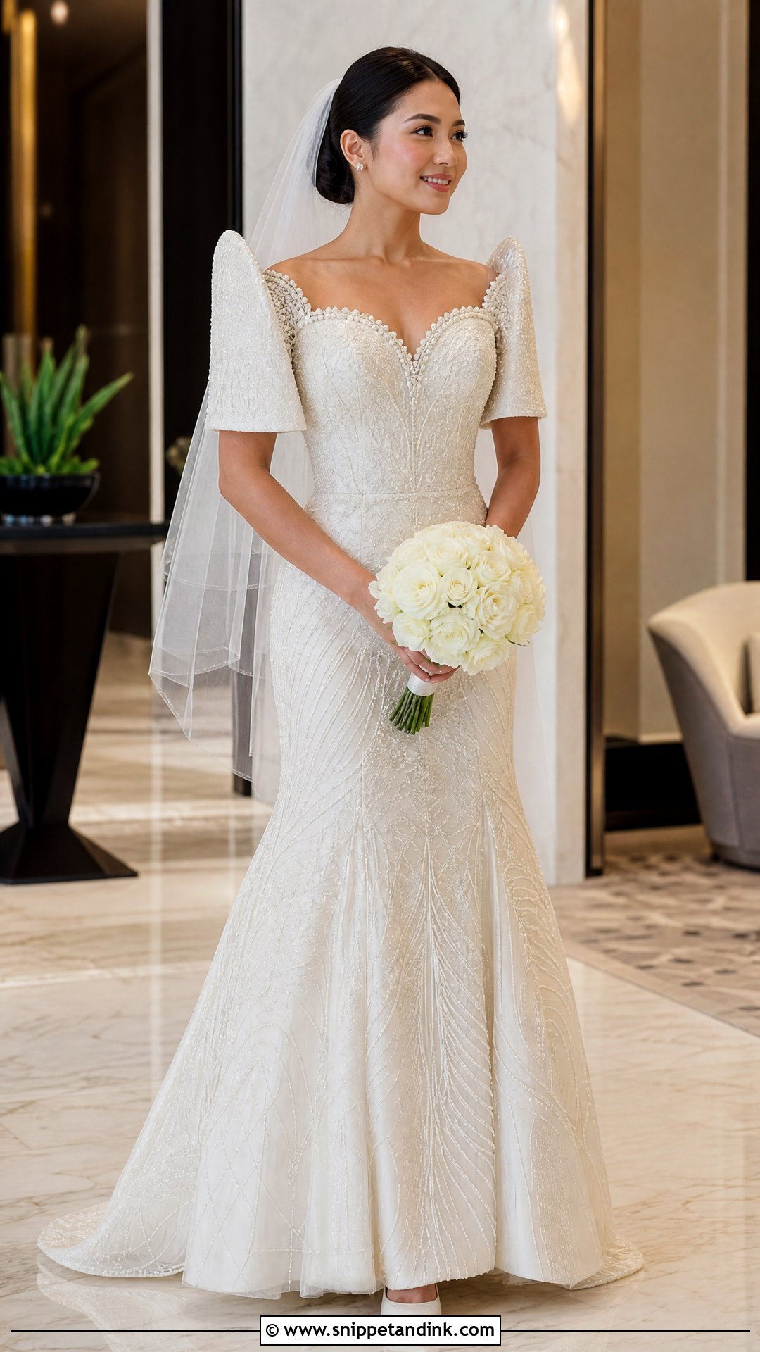 Beaded Filipiniana Wedding Gown - Snippet and Ink - 20 Traditional Filipino Wedding Dress Ideas