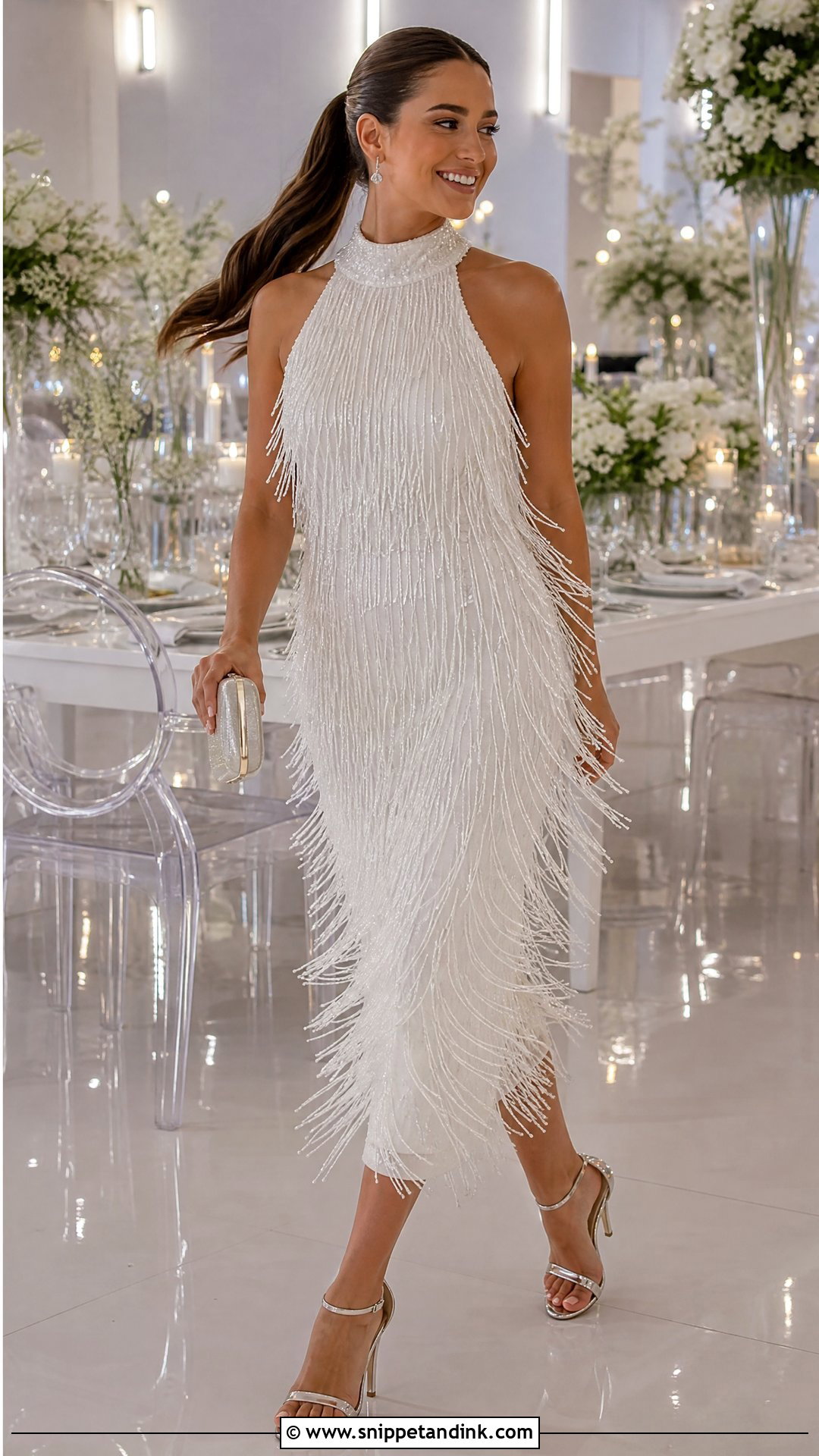Beaded Fringe Wedding Dress - Snippet and Ink - 20 Unique Nontraditional Wedding Dresses