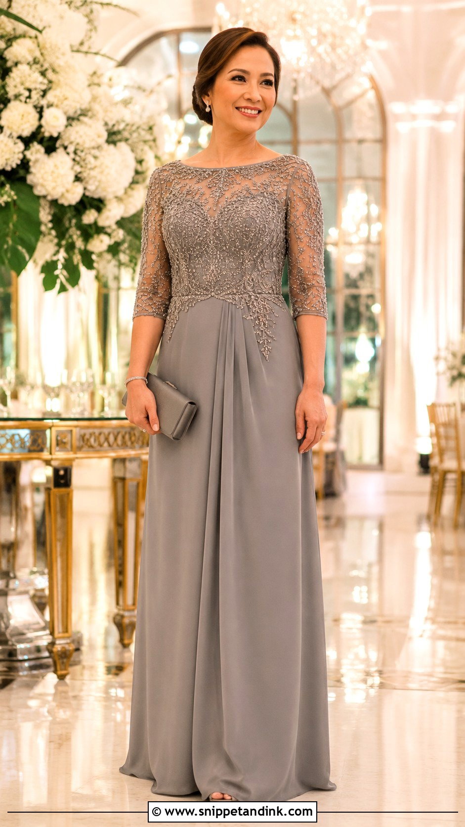 Beaded Gown For Ninang - Snippet and Ink - 25 Ninang Dress for Wedding Philippines Ideas