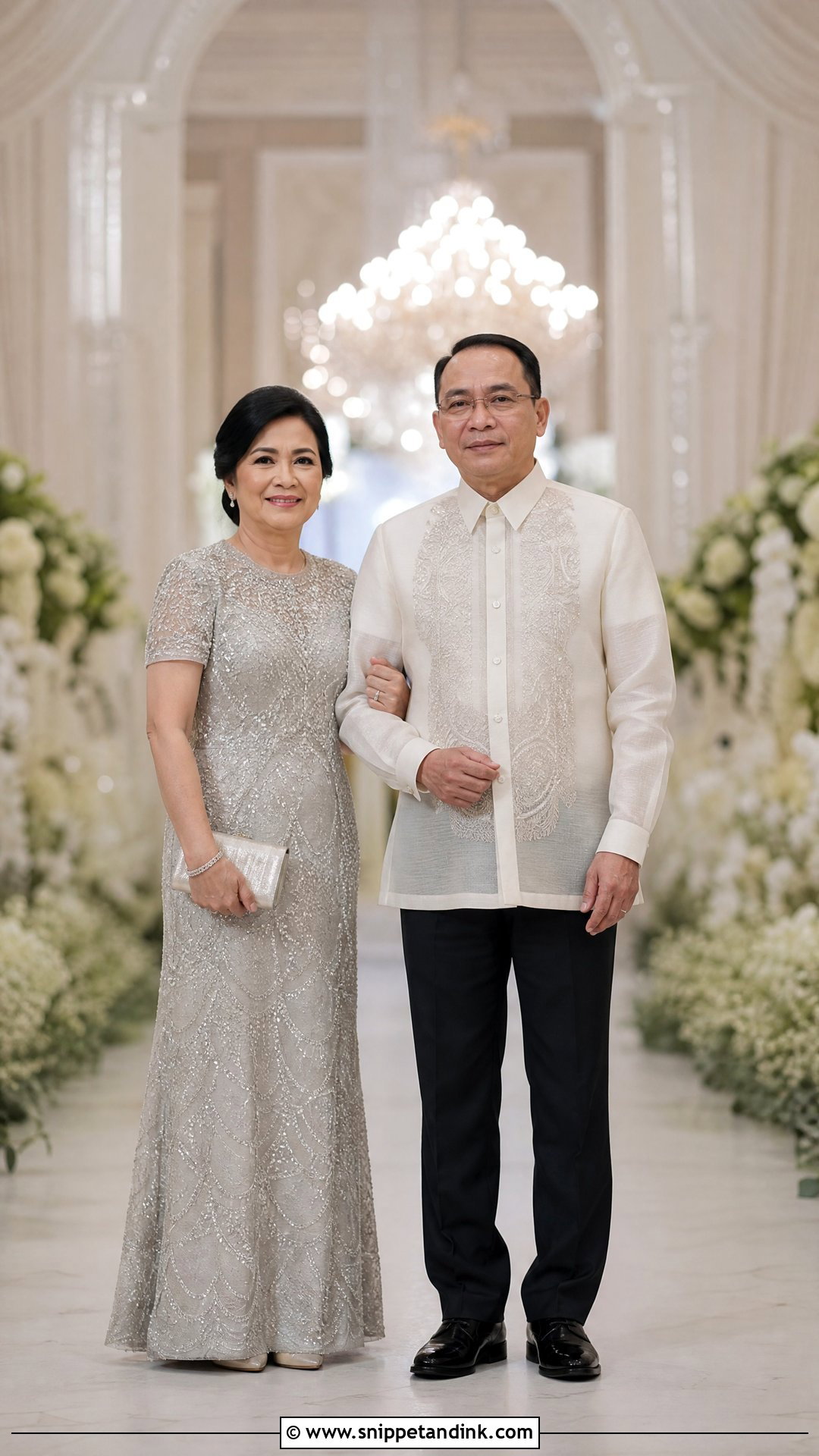 Beaded Gown and Coat Barong - Snippet and Ink - 20 Principal Sponsors Wedding Attire Ideas