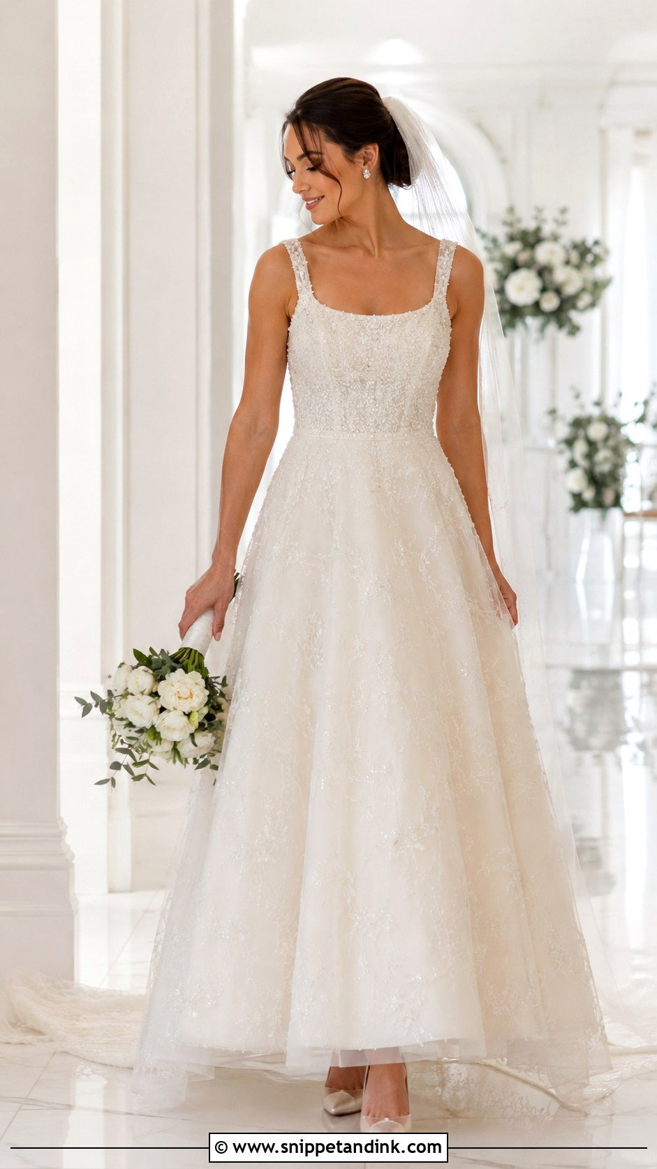 Beaded Ivory Wedding Dress - Snippet and Ink - 25 Beaded Wedding Dresses