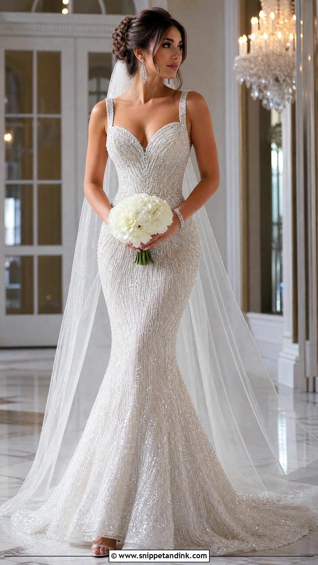 Beaded Mermaid Wedding Dress - Snippet and Ink - 25 Luxurious Wedding Dress Ideas