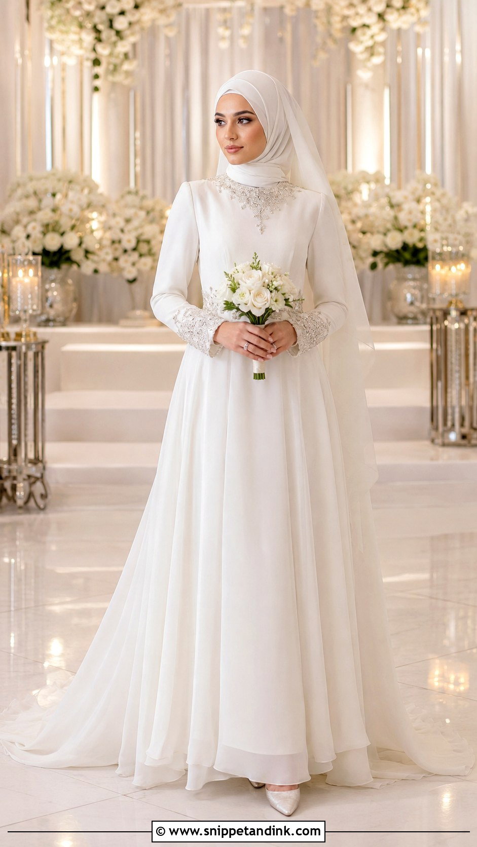Beaded Muslim Wedding Dress - Snippet and Ink - 25 Simple Muslim Wedding Dress Ideas