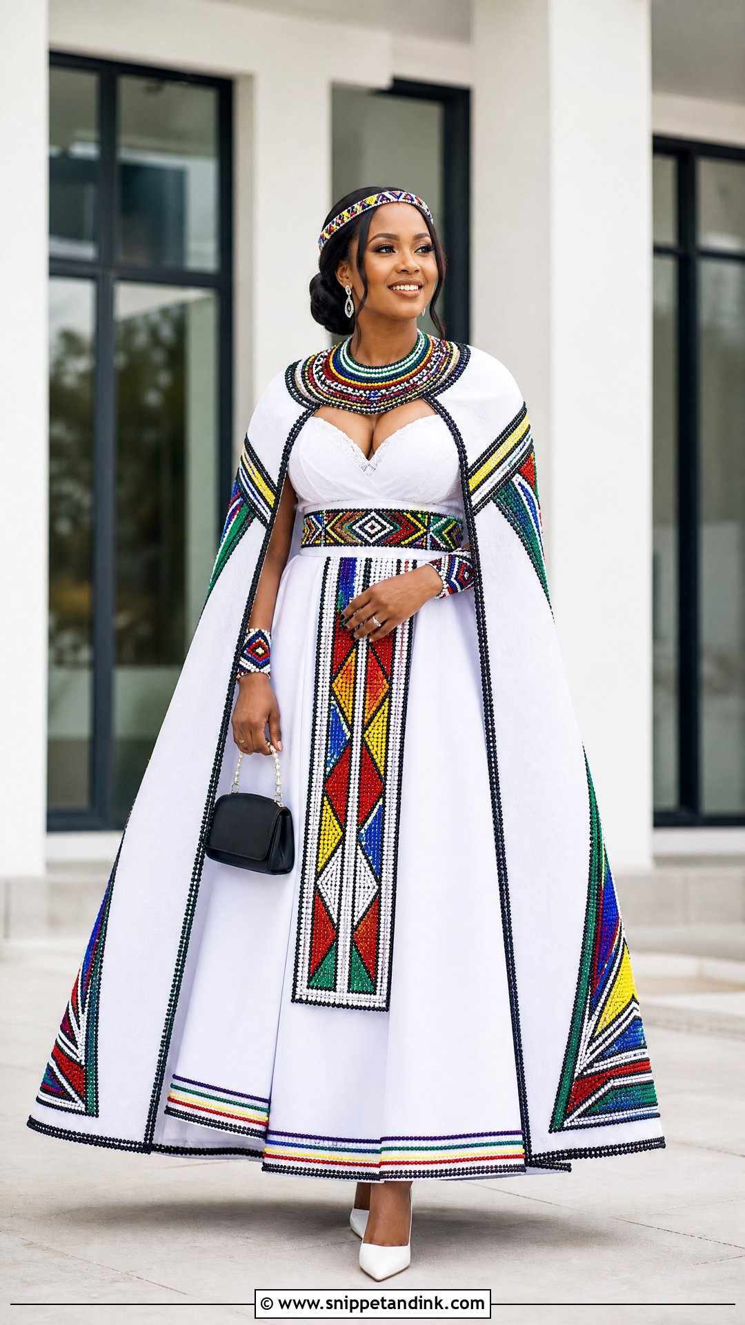 Beaded Ndebele Wedding Dress - Snippet and Ink - 20 South African Wedding Dress Ideas
