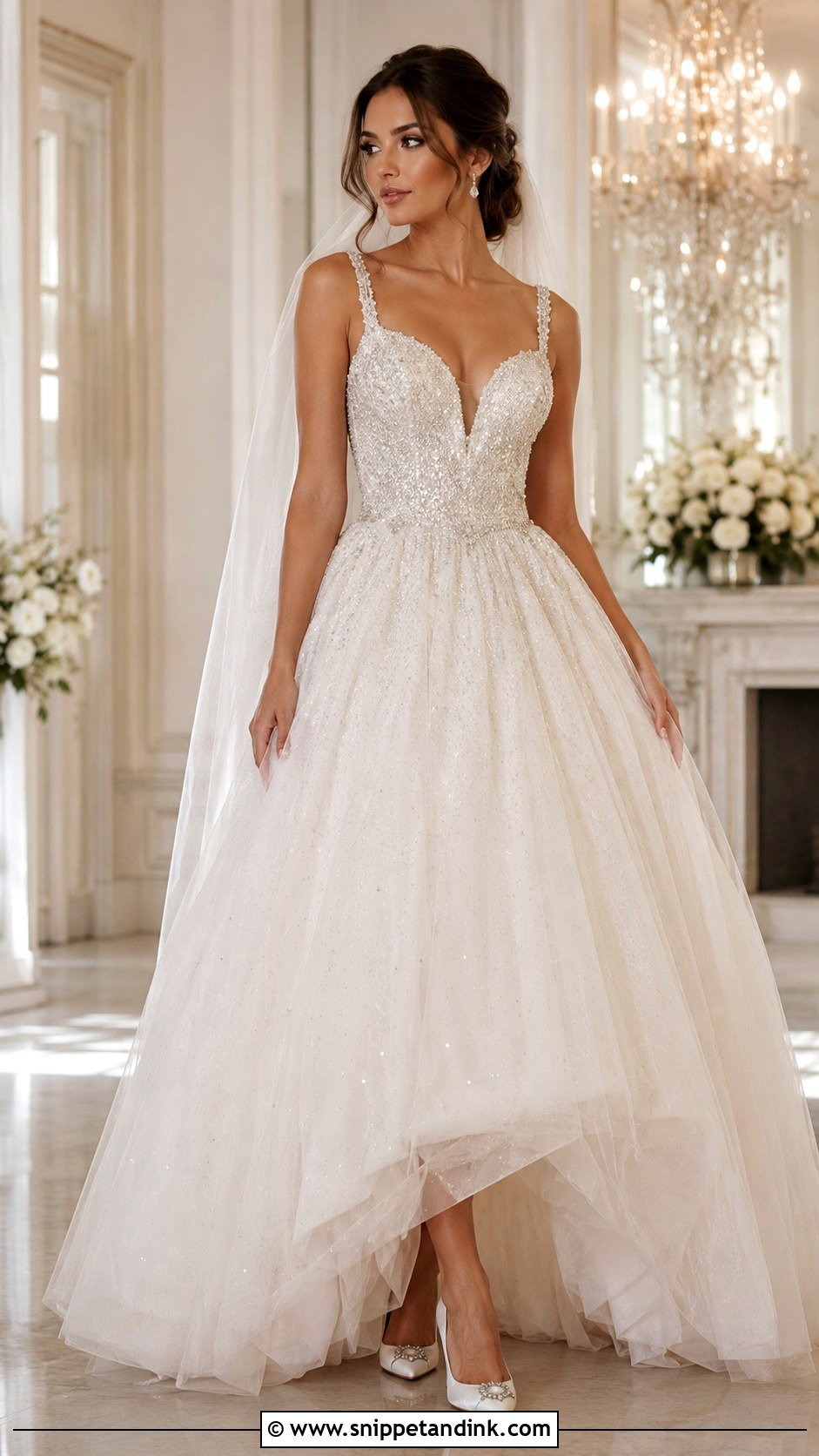Beaded Princess Wedding Dress - Snippet and Ink - 25 Dream Princesses Wedding Dresses