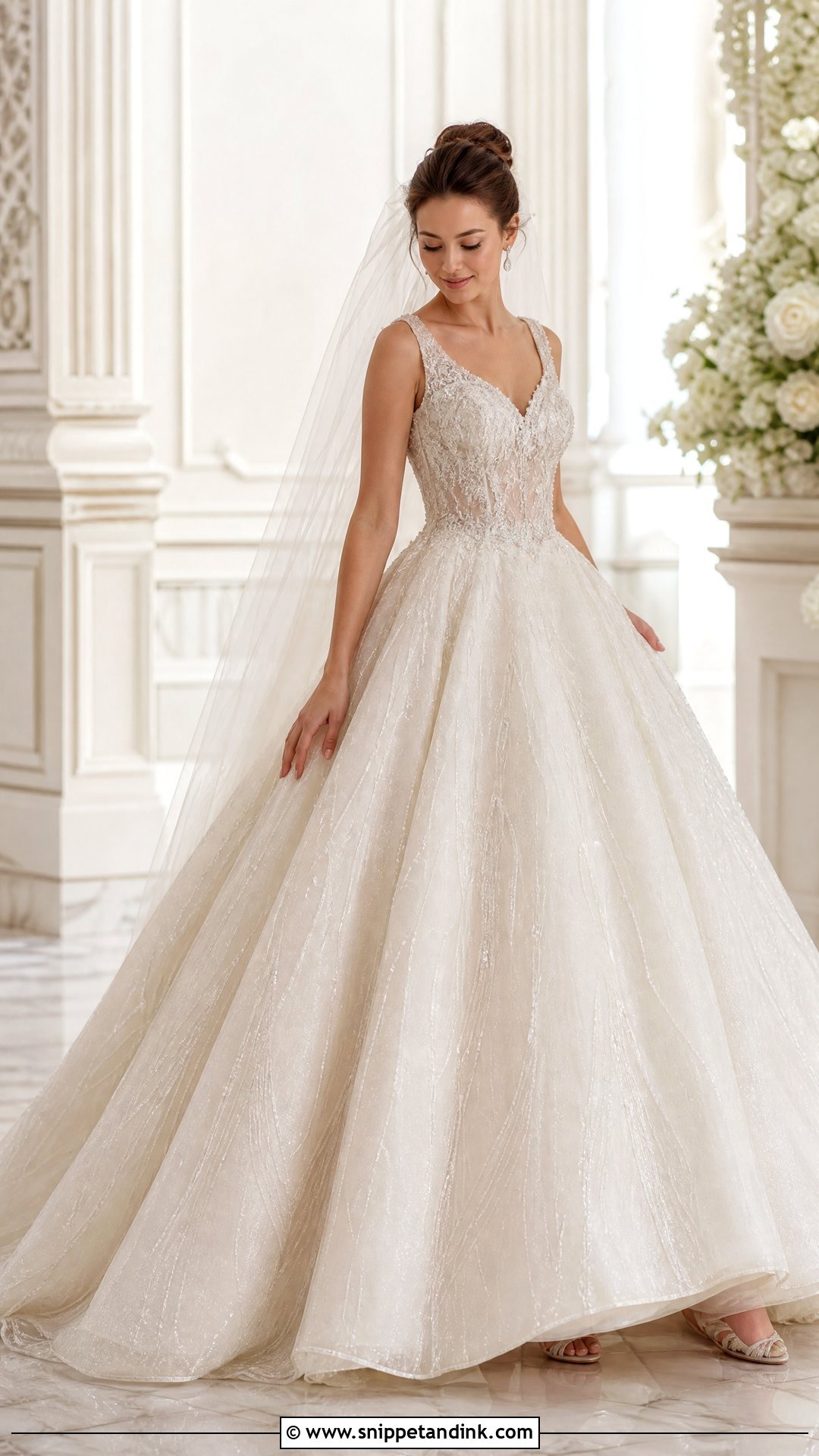 Beaded Princess Wedding Gown - Snippet and Ink - 25 Princess Wedding Gown Ideas