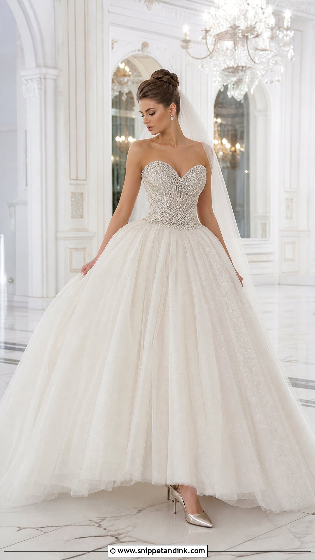 Beaded Princess Wedding Gown - Snippet and Ink - 25 Dream Princesses Wedding Gown Ideas