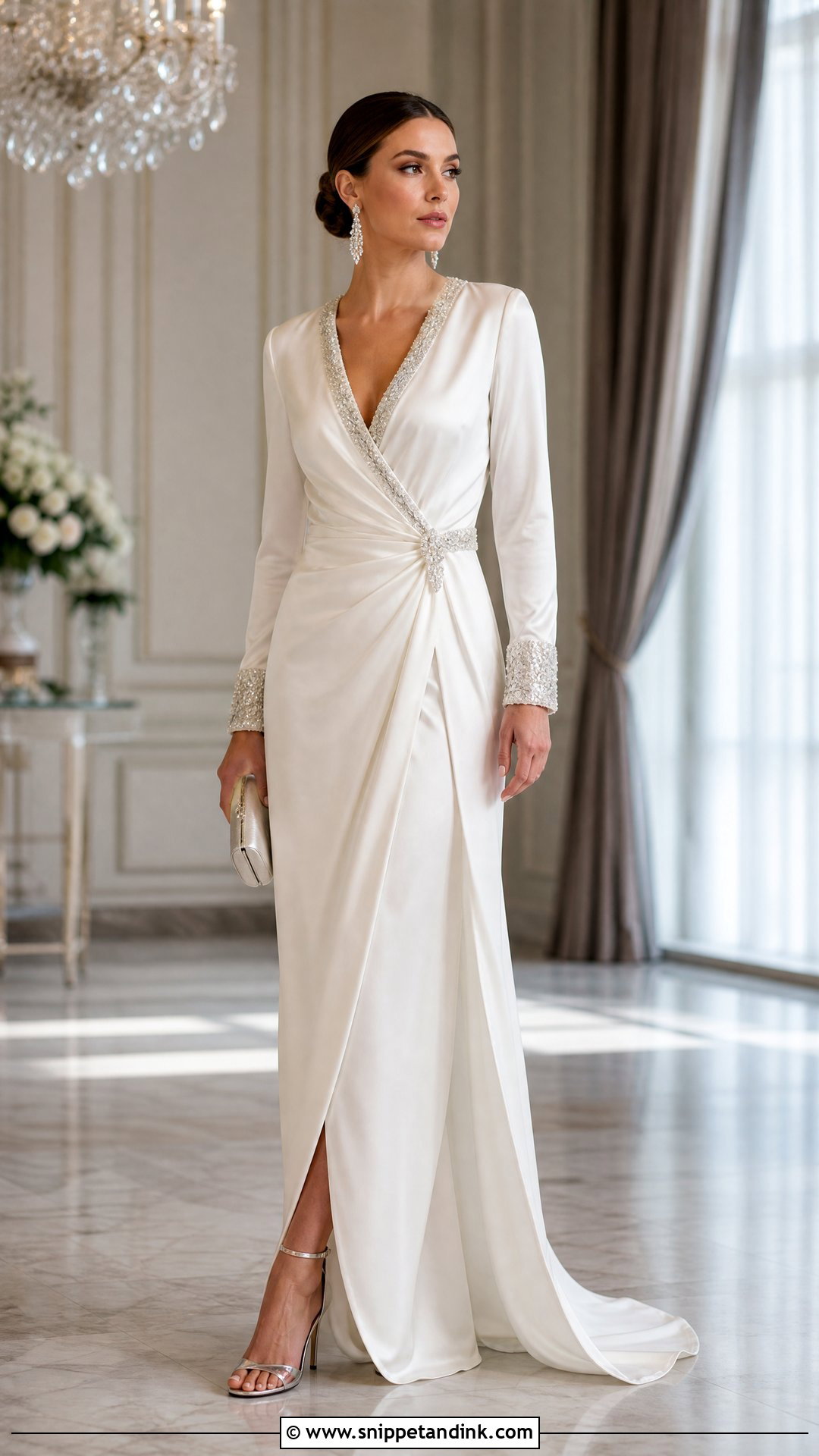 Beaded Robe Wedding Dress - Snippet and Ink - 20 Robe Wedding Dress Ideas
