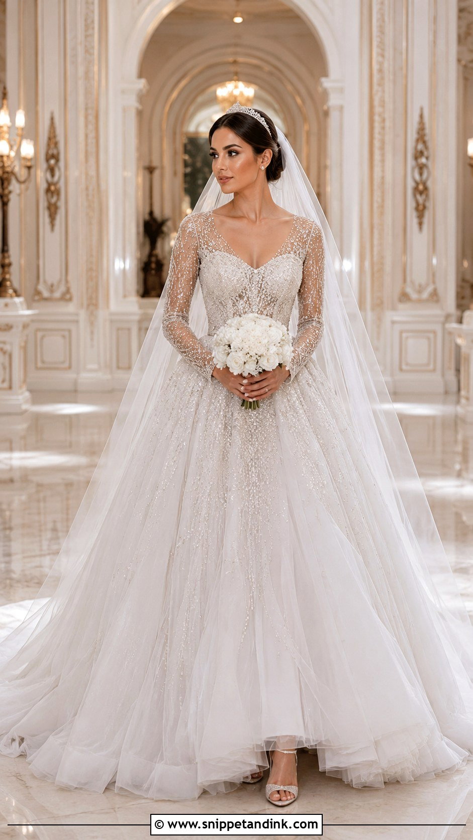 Beaded Royal Wedding Dress - Snippet and Ink - 20 Royal Wedding Dress Aesthetic Ideas