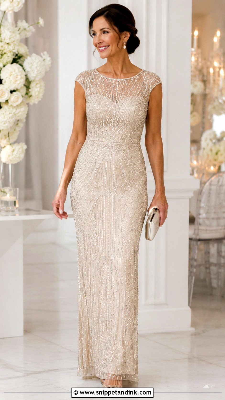 Beaded Second Marriage Wedding Dress - Snippet and Ink - 25 Second Marriage Wedding Dress Ideas