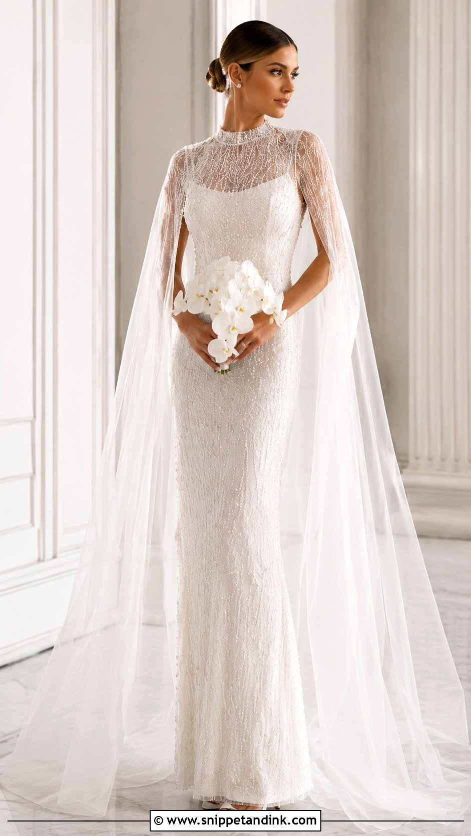 Beaded Sheath Vera Wang Wedding Dress - Snippet and Ink - 20 Vintage Vera Wang Wedding Dress Ideas