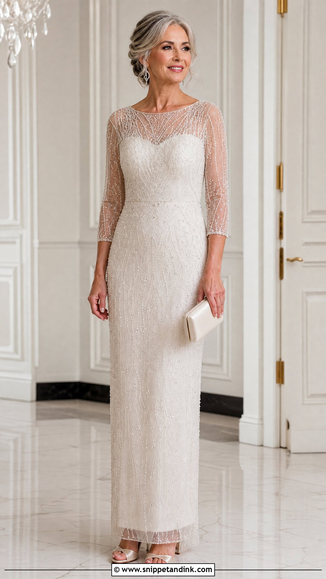 Beaded Sheath Wedding Dress - Snippet and Ink - 20 Wedding Dress for 50 Year Old Bride Ideas