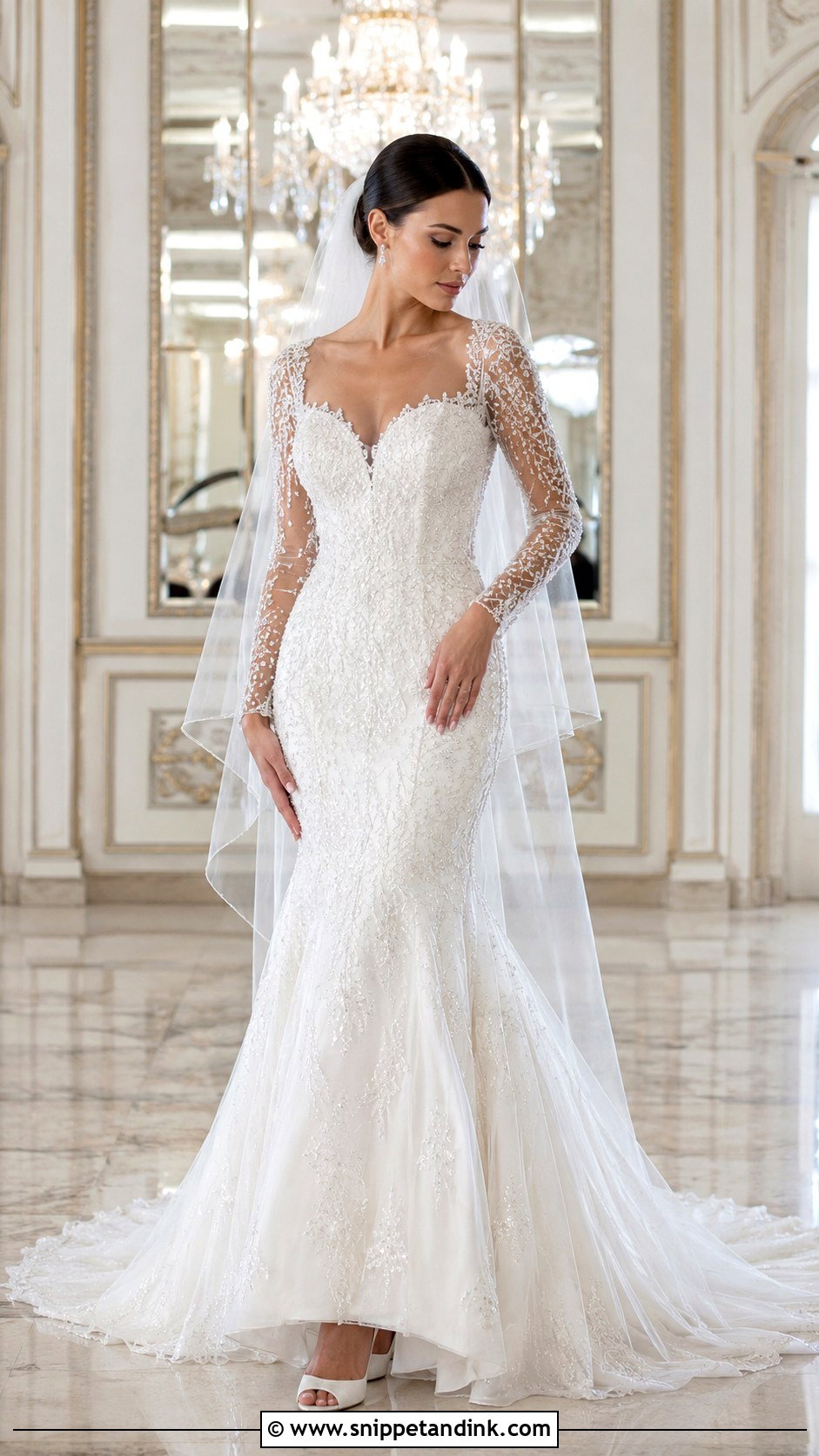 Beaded Sleeves for a Wedding Dress - Snippet and Ink - 20 Adding Sleeves to Wedding Dress