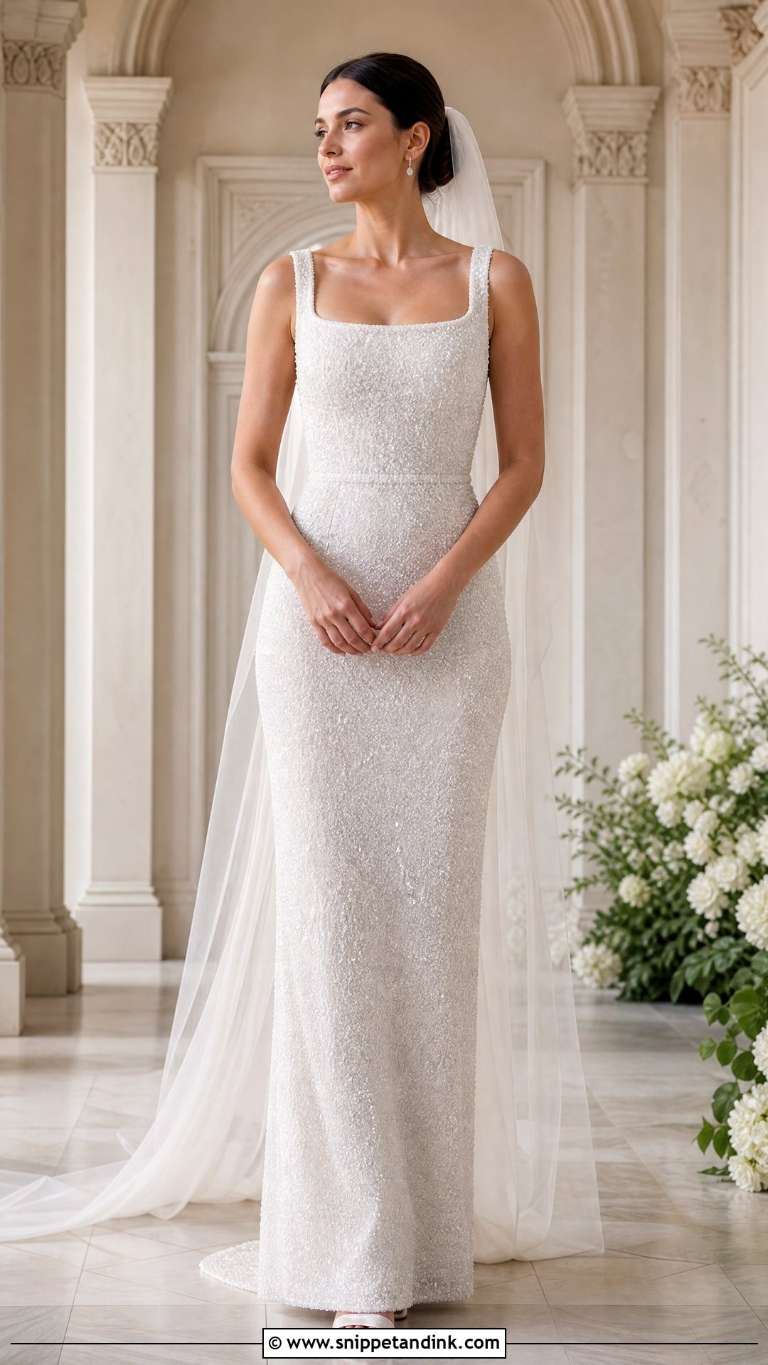 Beaded Sparkle Wedding Dress - Snippet and Ink - 20 Sparkle Wedding Dresses