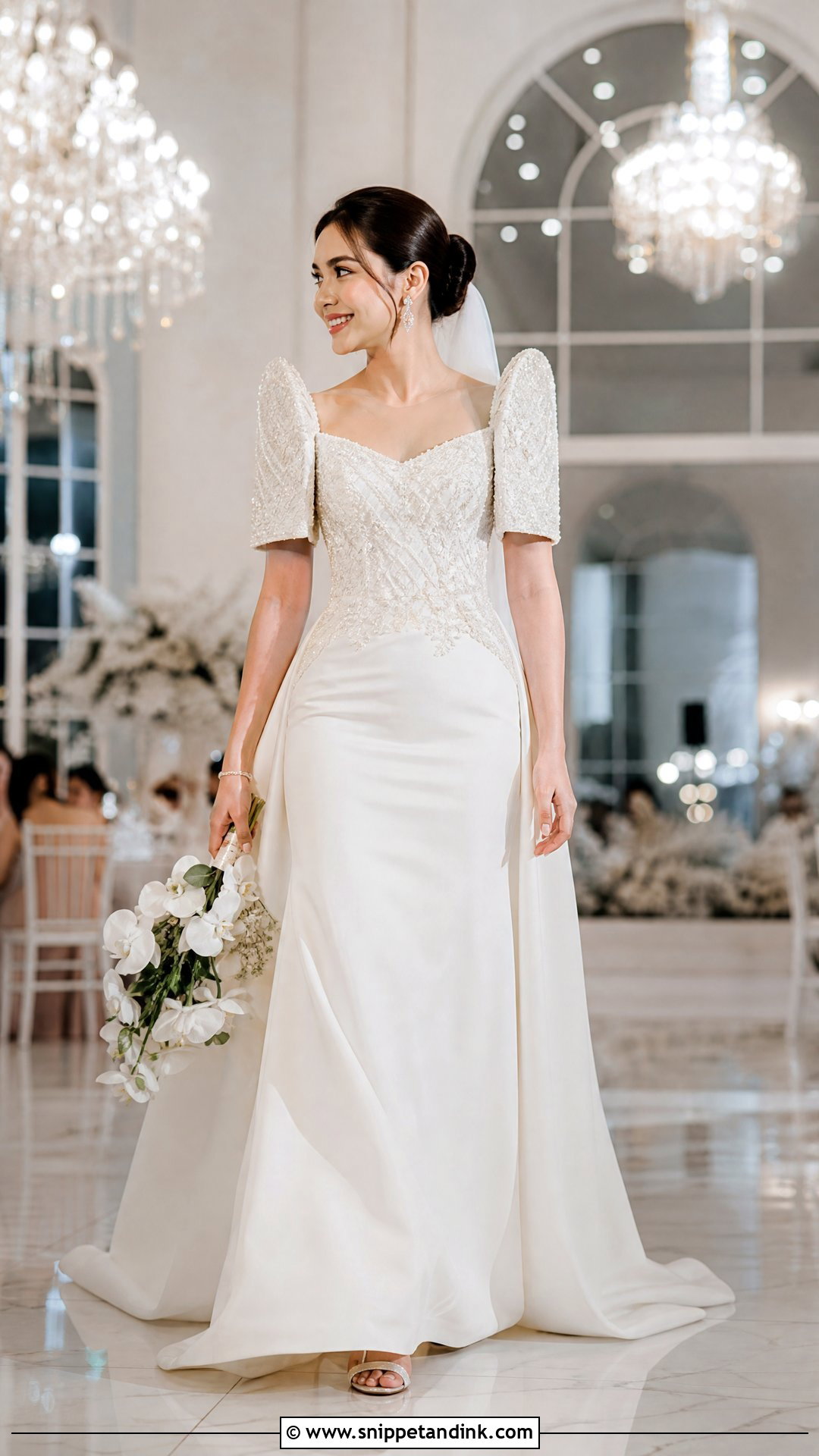 Beaded Terno Wedding Dress - Snippet and Ink - 25 Filipino Wedding Dress Ideas