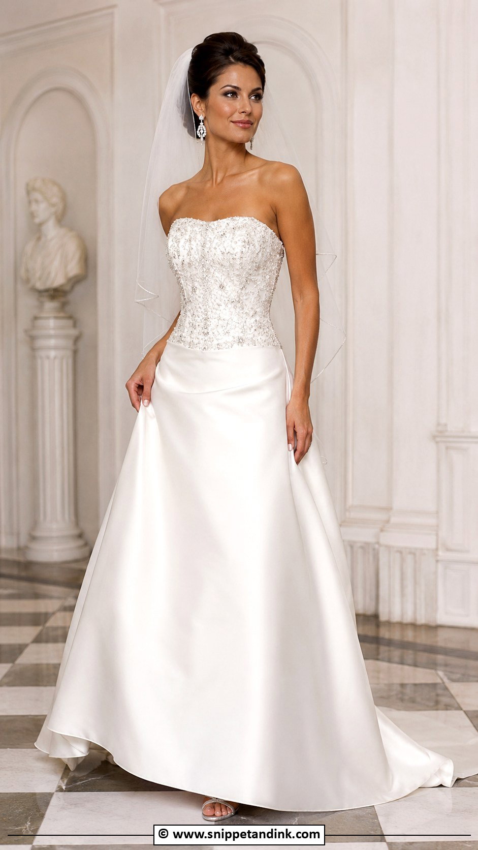 Beaded Wedding Dress - Snippet and Ink - 30 2000s Wedding Dress Ideas