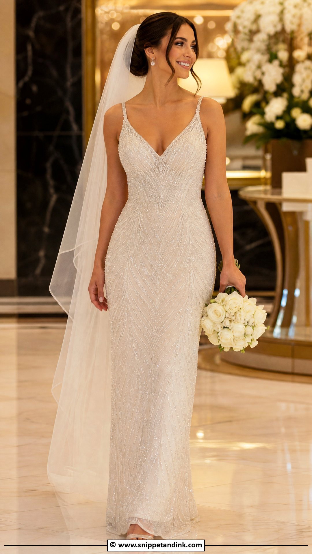 Beaded Wedding Dress - Snippet and Ink - 35 Classy Wedding Dress Ideas