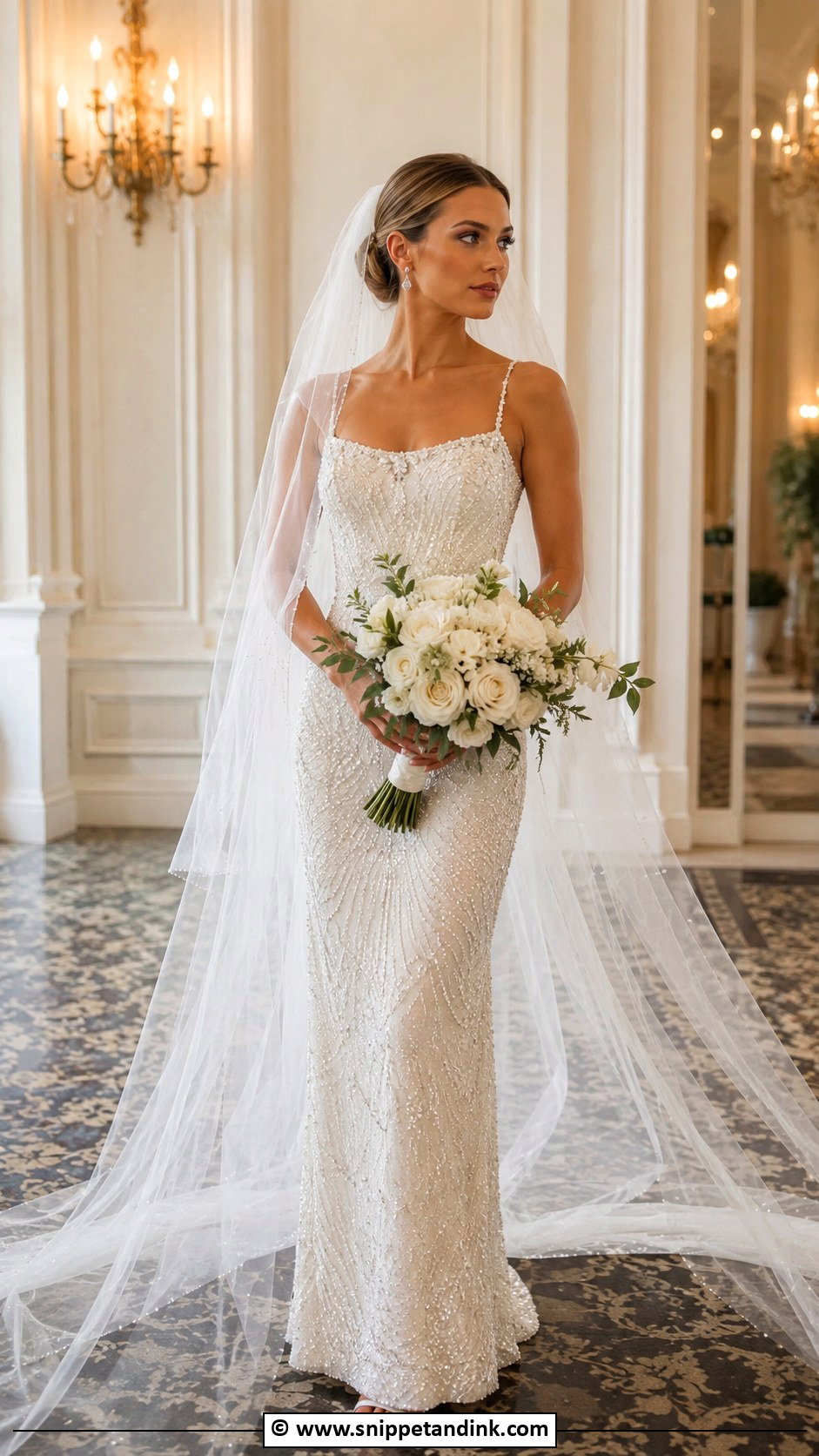 Beaded Wedding Dress - Snippet and Ink - 35 Wedding Dress Ideas