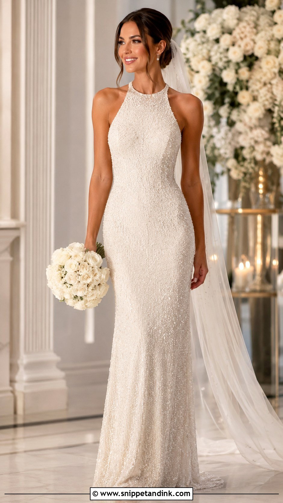 Beaded Wedding Dress - Snippet and Ink - 25 Bride Wedding Dress Ideas
