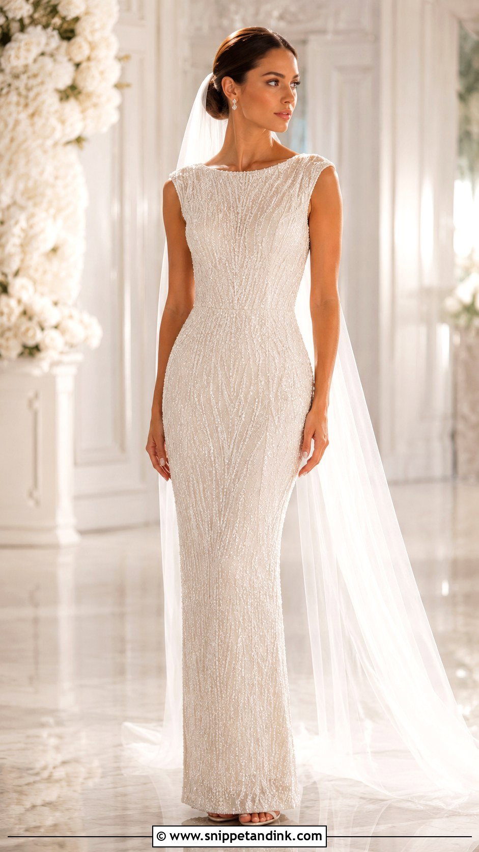 Beaded Wedding Dress - Snippet and Ink - 30 Wedding Dresses Aesthetic