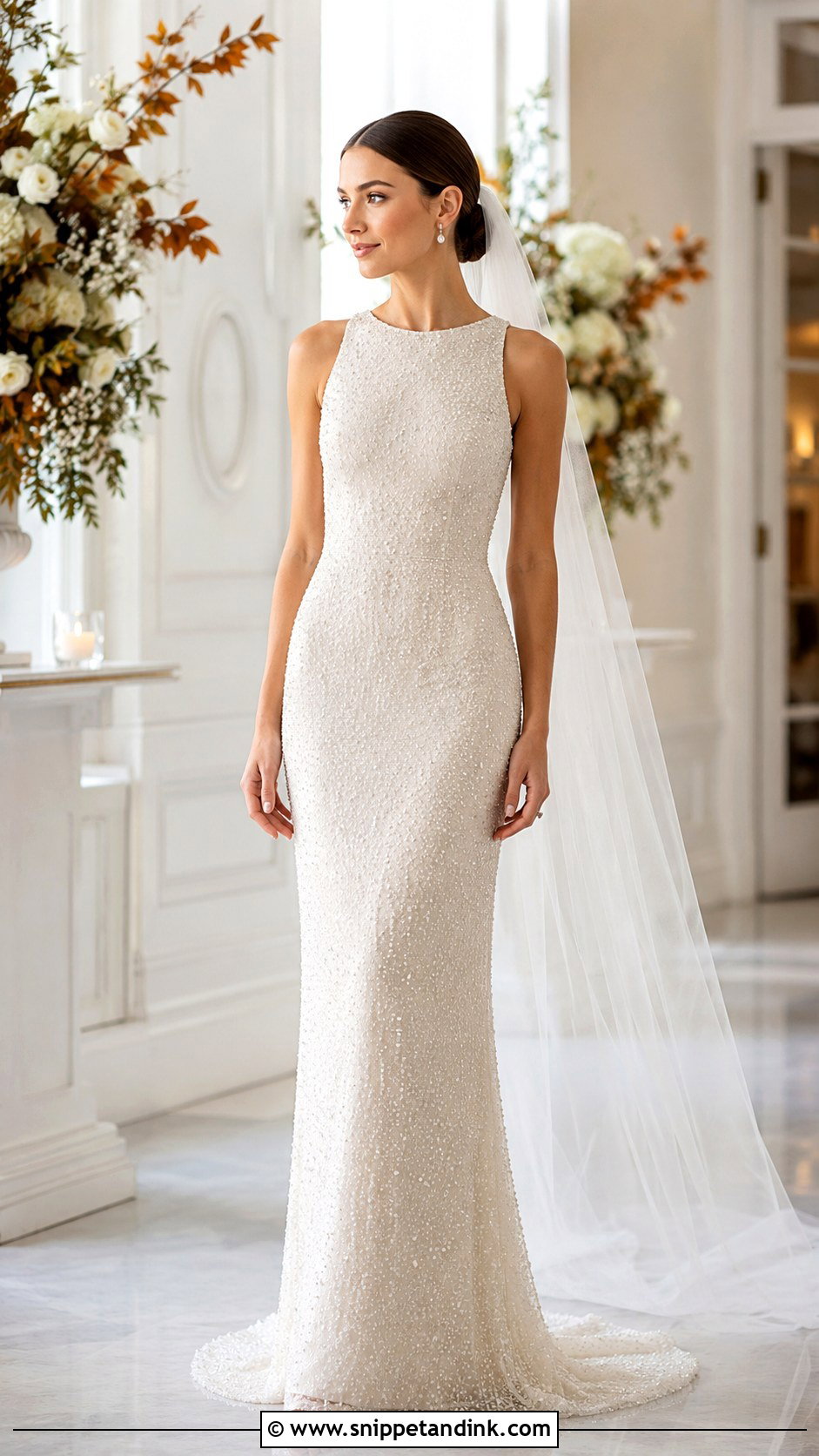 Beaded Wedding Dress - Snippet and Ink - 25 Fall Wedding Dresses Bride