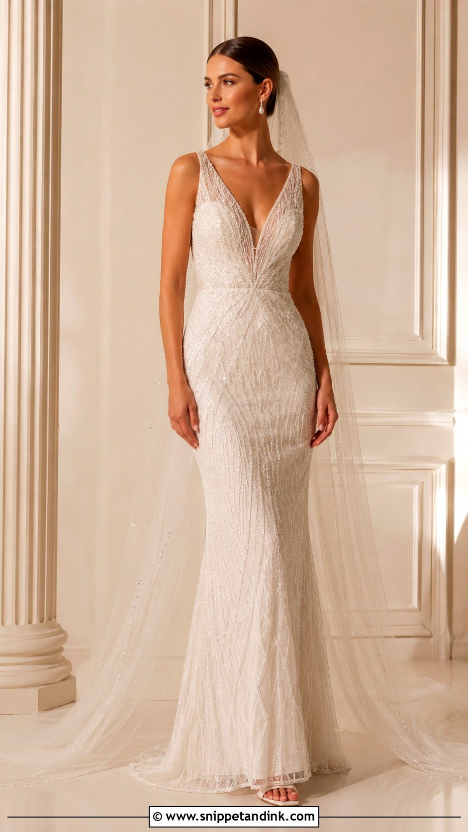 Beaded Wedding Dress - Snippet and Ink - 25 Unique Wedding Dress Styles