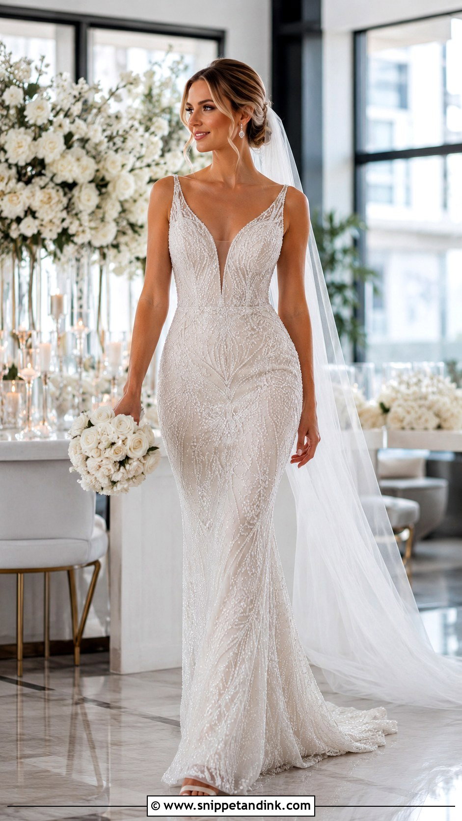Beaded Wedding Dress - Snippet and Ink - 25 Wedding Dresses 2025 Bride