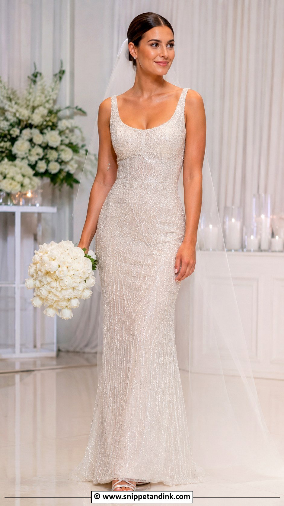 Beaded Wedding Dress - Snippet and Ink - 30 Chic Wedding Dress Ideas
