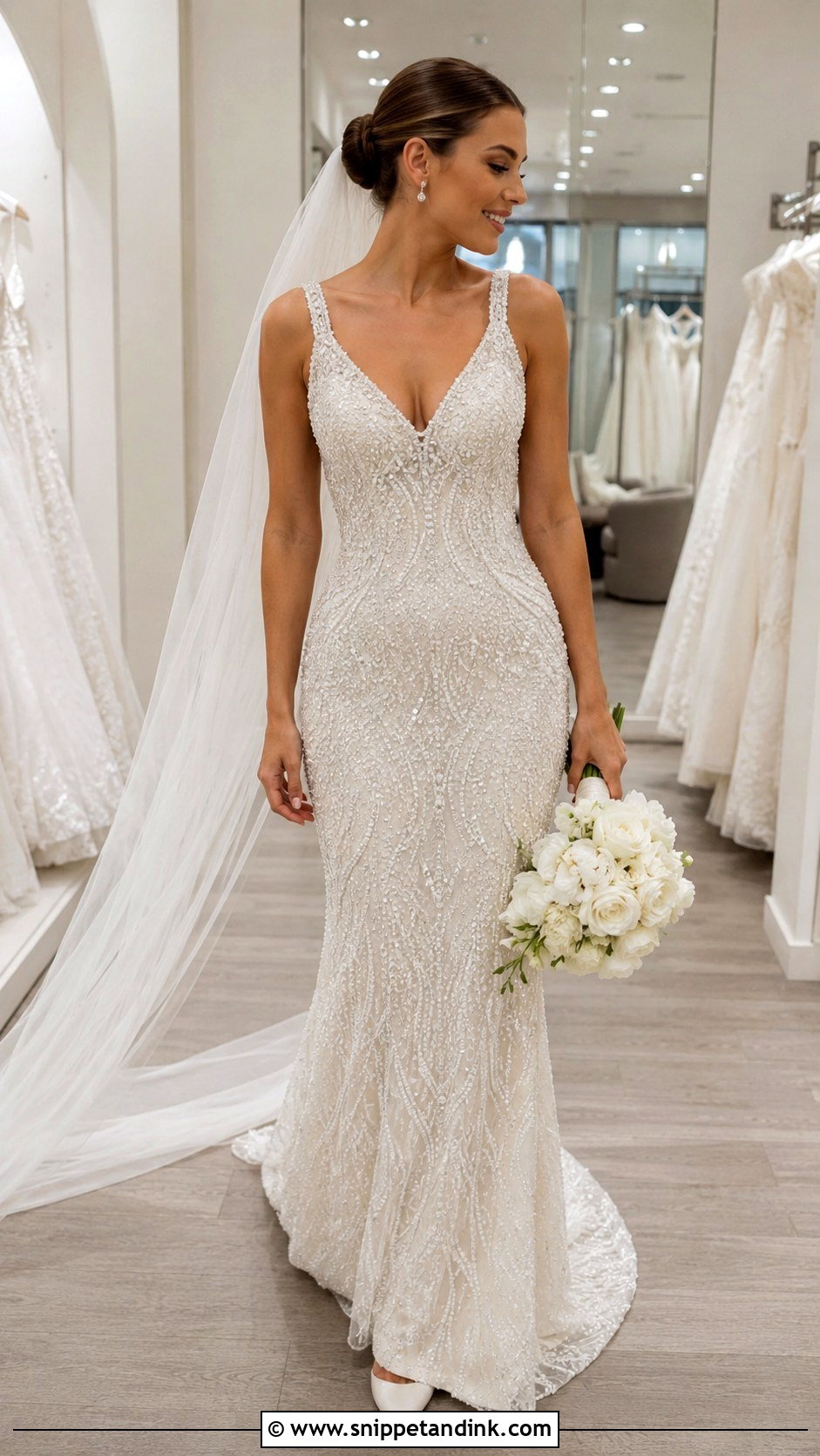 Beaded Wedding Dress - Snippet and Ink - 25 Yes to the Dress Ideas