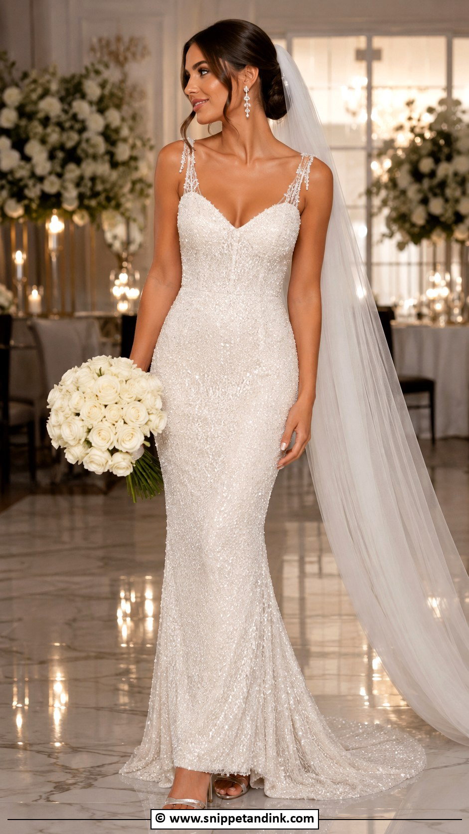 Beaded Wedding Dress With Straps - Snippet and Ink - 25 Wedding Dresses with Straps