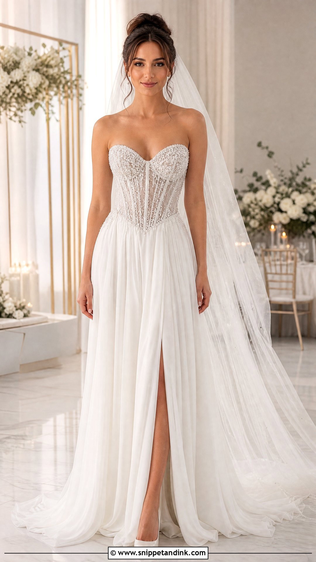 Beaded Wedding Dress with Boning - Snippet and Ink - 20 Wedding Dress with Boning Ideas