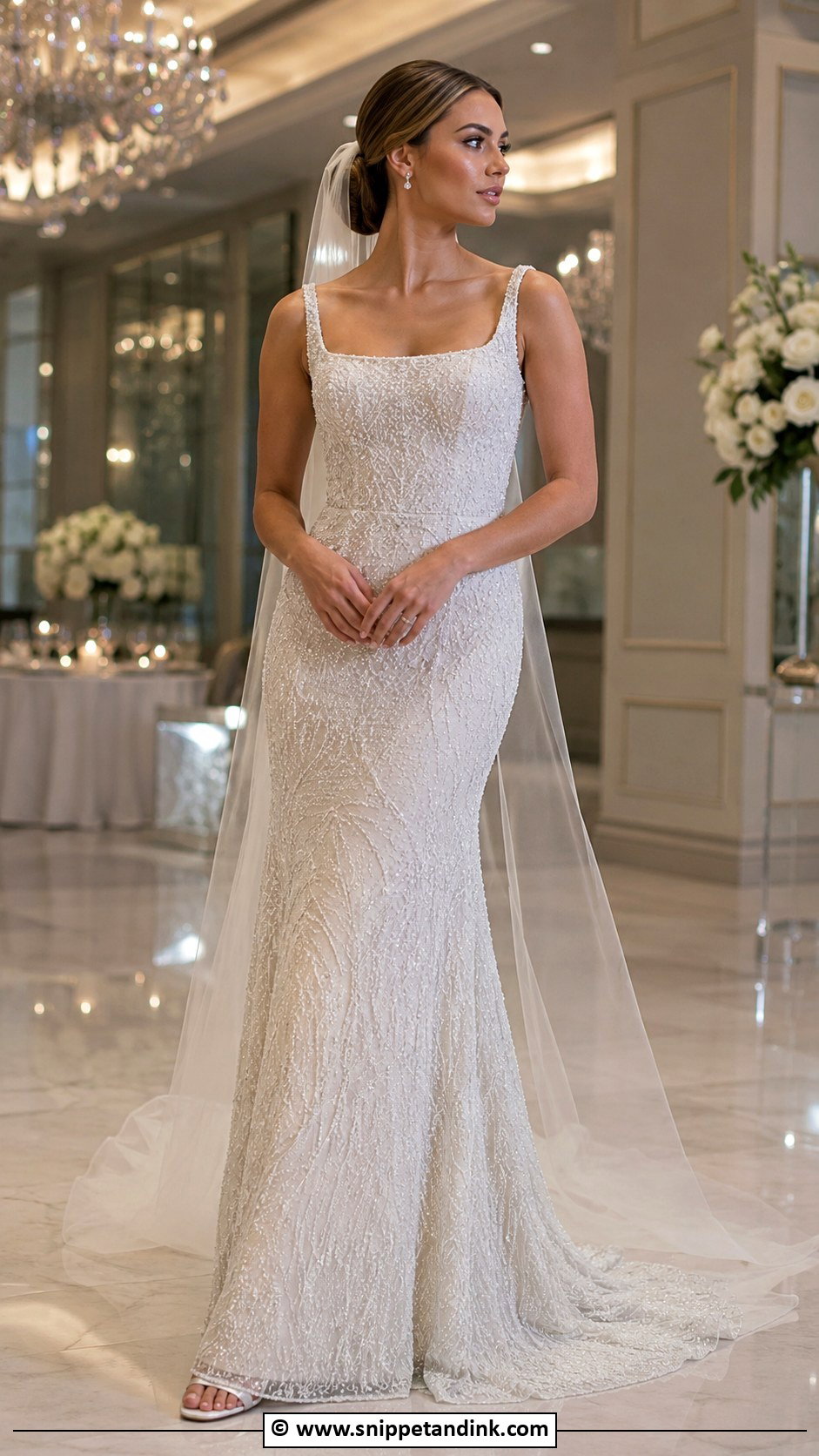 Beaded Wedding Gown - Snippet and Ink - 35 Wedding Gown Ideas