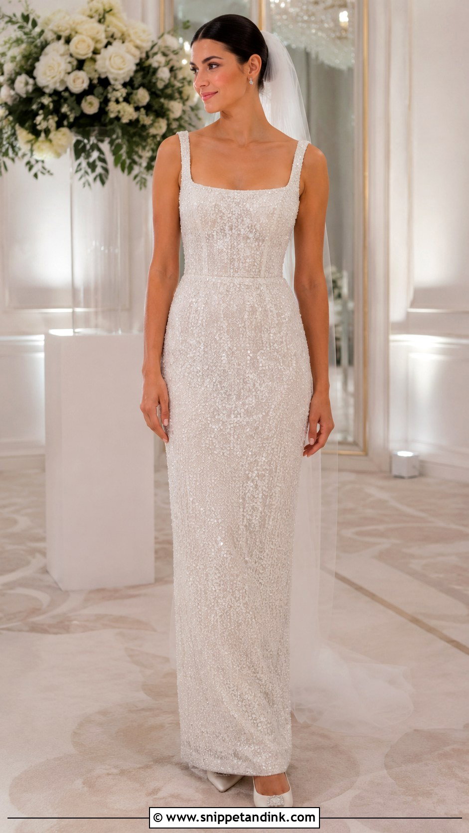 Beaded Wedding Gown - Snippet and Ink - 25 Wedding Gown Inspiration Ideas