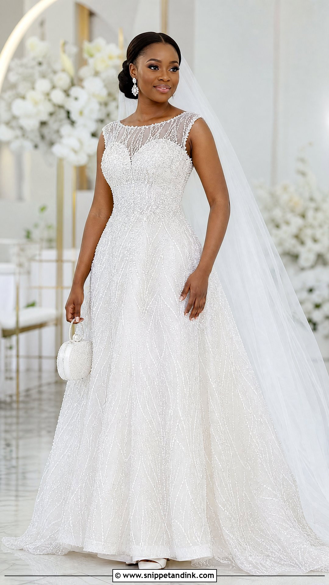 Beaded White Ghana Wedding Dress - Snippet and Ink - 25 Ghana Wedding Dress Ideas
