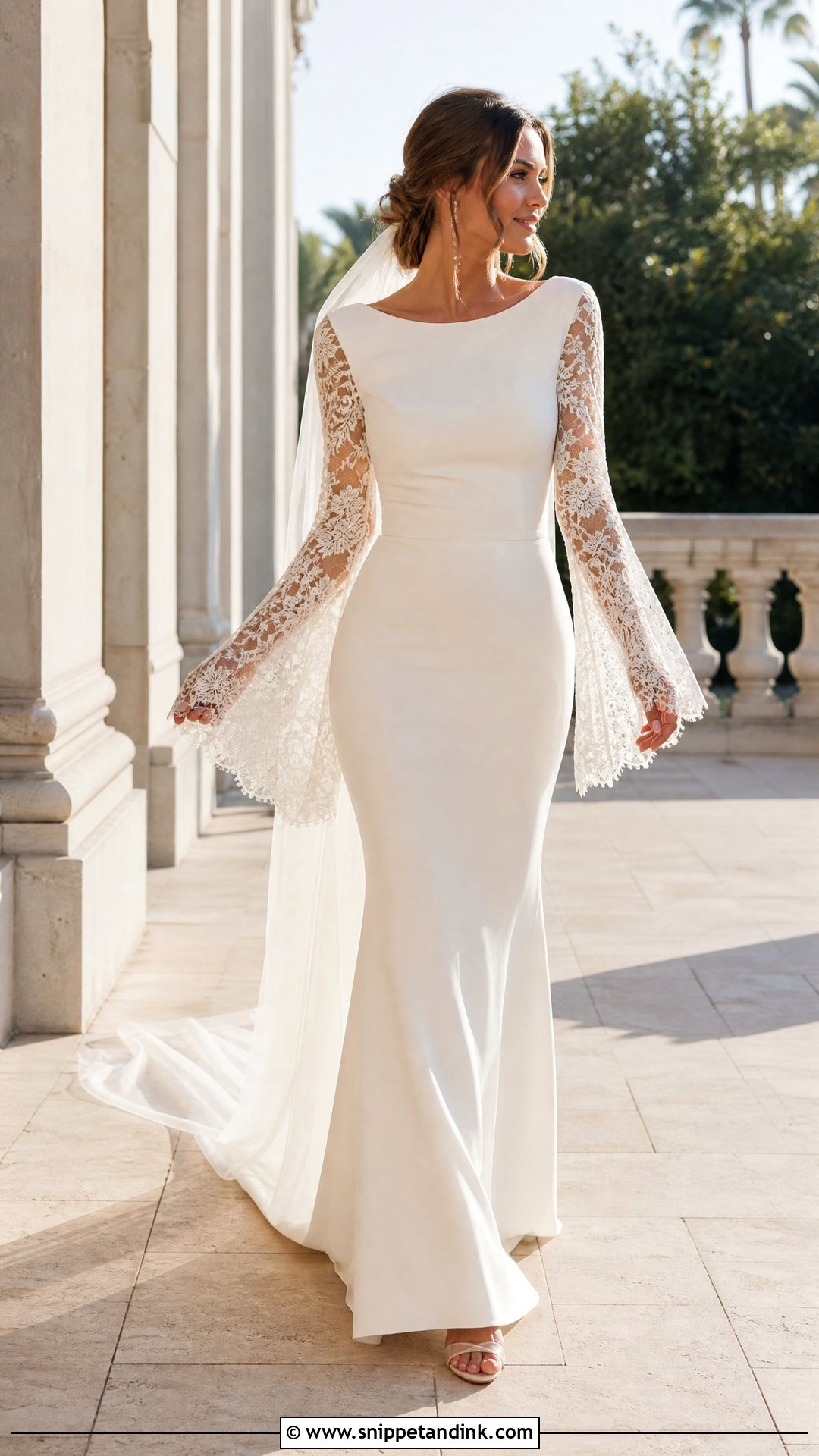 Bell Sleeve Wedding Dress - Snippet and Ink - 20 Simple Wedding Dress Sleeves