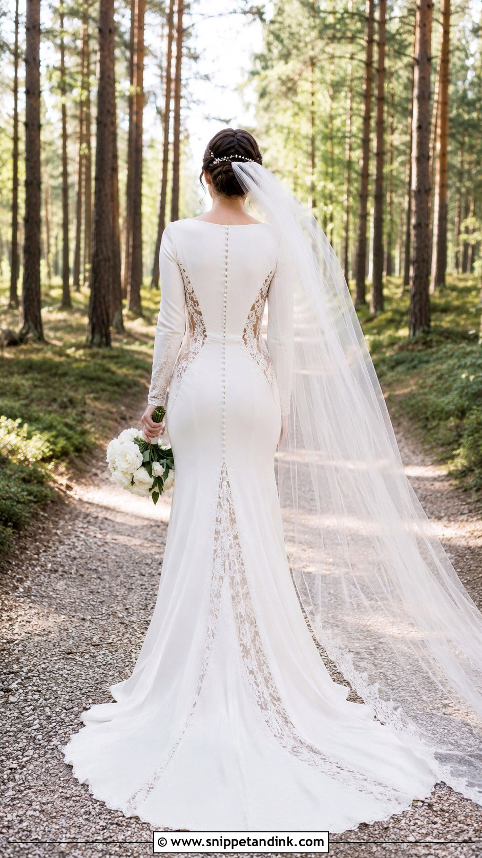 Bella Swan Button Back Wedding Dress - Snippet and Ink - 20 Bella's Wedding Dress Ideas