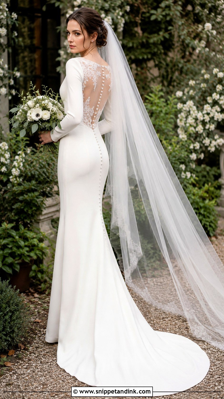 Bella Swan Crepe Wedding Dress - Snippet and Ink - 20 Bella's Wedding Dress Ideas