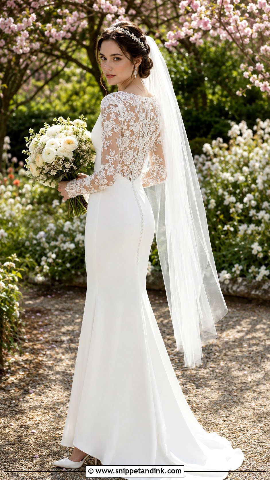 Bella Swan Lace Sleeve Wedding Dress - Snippet and Ink - 20 Bella's Wedding Dress Ideas