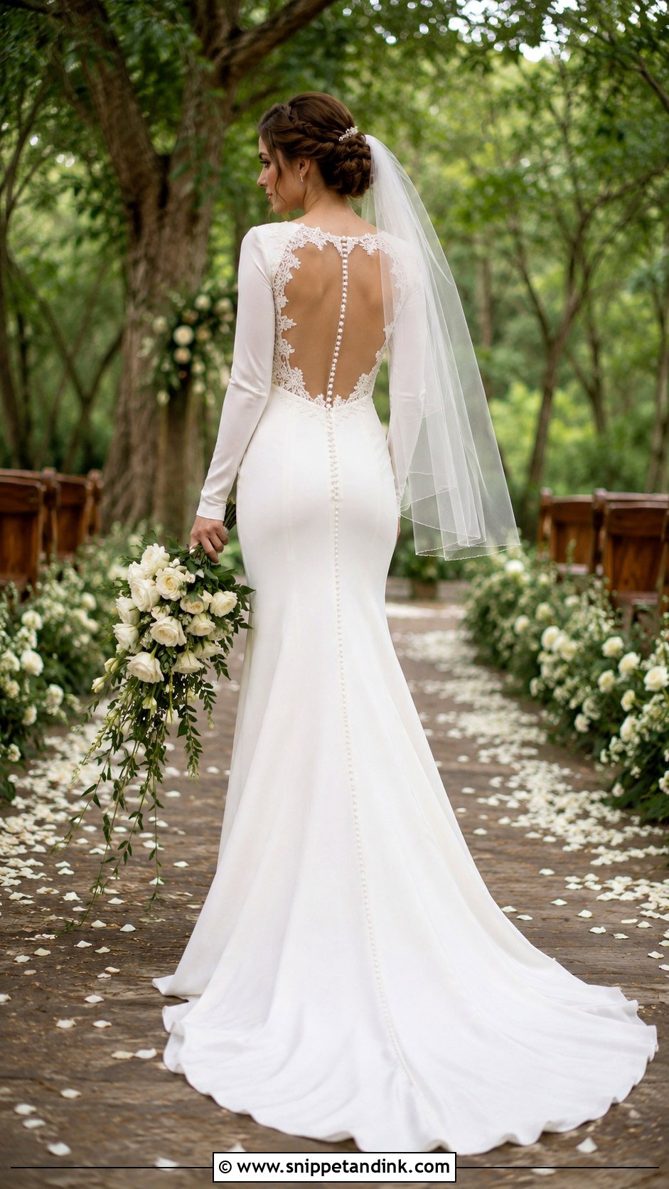 Bella Swan Open Back Wedding Dress - Snippet and Ink - 20 Bella's Wedding Dress Ideas