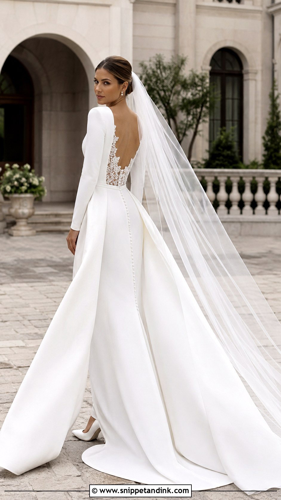 Bella Wedding Dress With Detachable Overskirt - Snippet and Ink - 20 Bella Wedding Dress Ideas