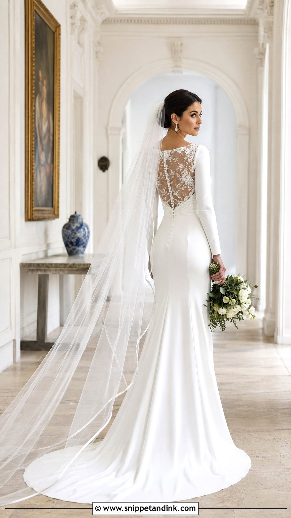 Bella Wedding Dress With Modest Neckline - Snippet and Ink - 20 Bella Wedding Dress Ideas