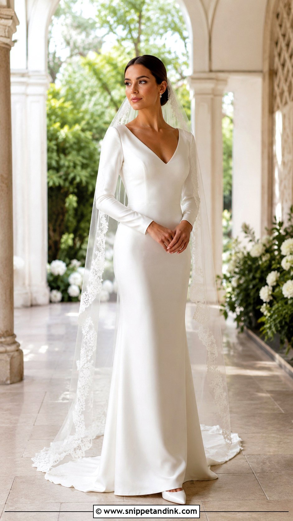 Bella Wedding Dress With Satin Sleeves - Snippet and Ink - 20 Bella Wedding Dress Ideas