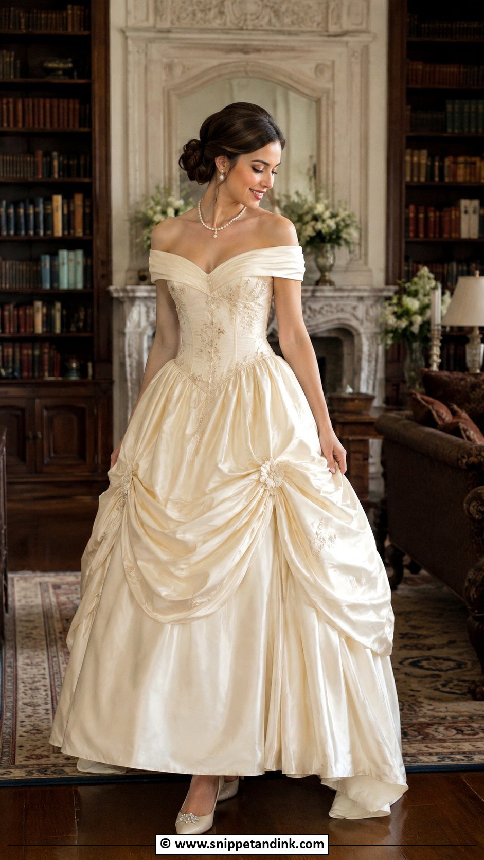 Belle Inspired Wedding Dress - Snippet and Ink - 30 Fairy Tale Wedding Dress Ideas