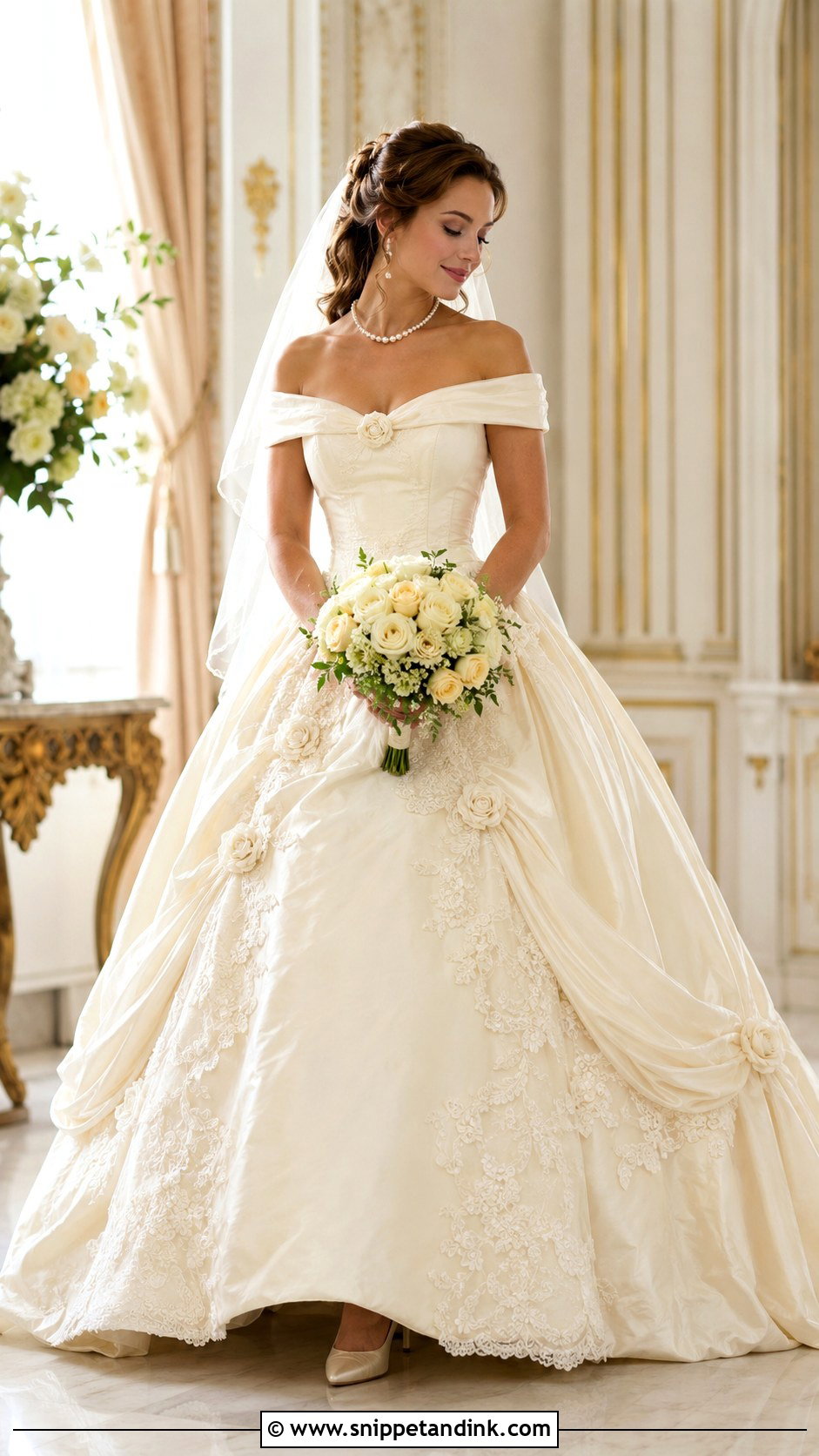 Belle Ivory Wedding Dress - Snippet and Ink - 25 Belle Wedding Dress Ideas