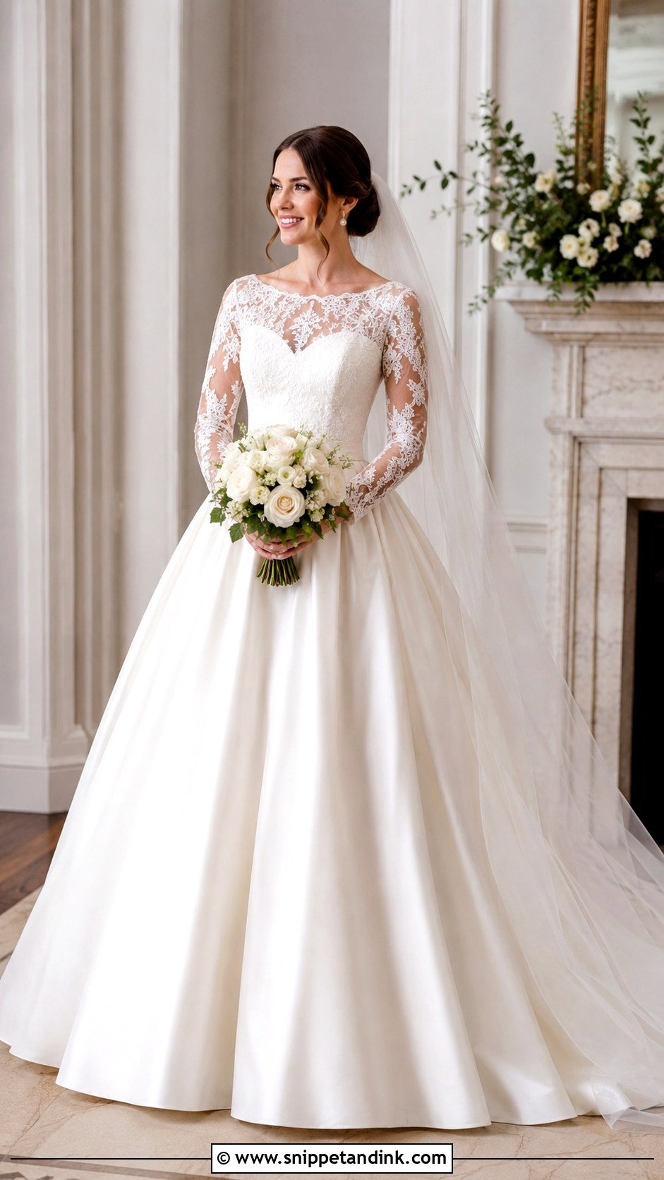 Belle Long Sleeve Wedding Dress - Snippet and Ink - 25 Belle Wedding Dress Ideas