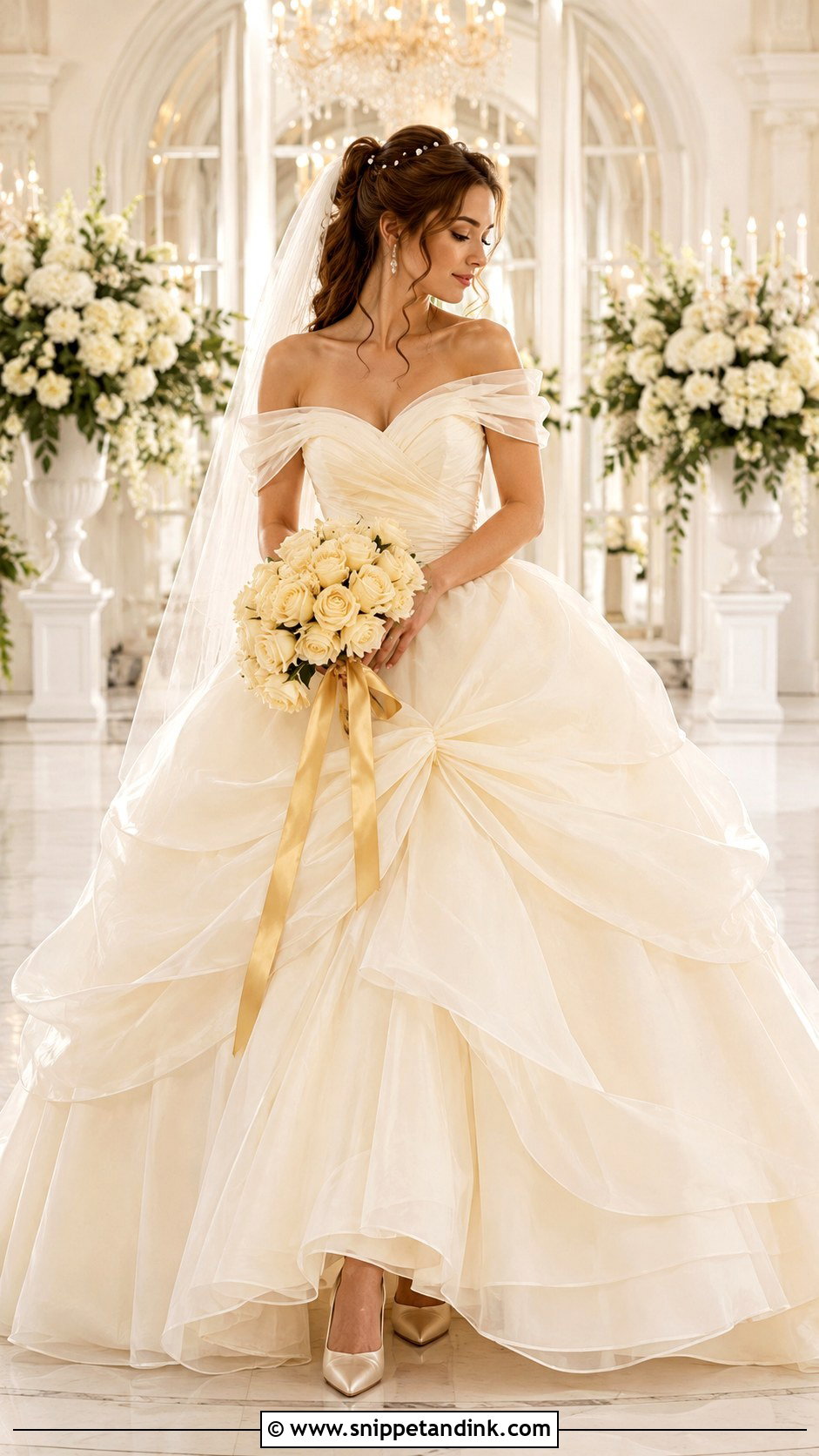 Belle Organza Wedding Dress - Snippet and Ink - 25 Belle Wedding Dress Ideas