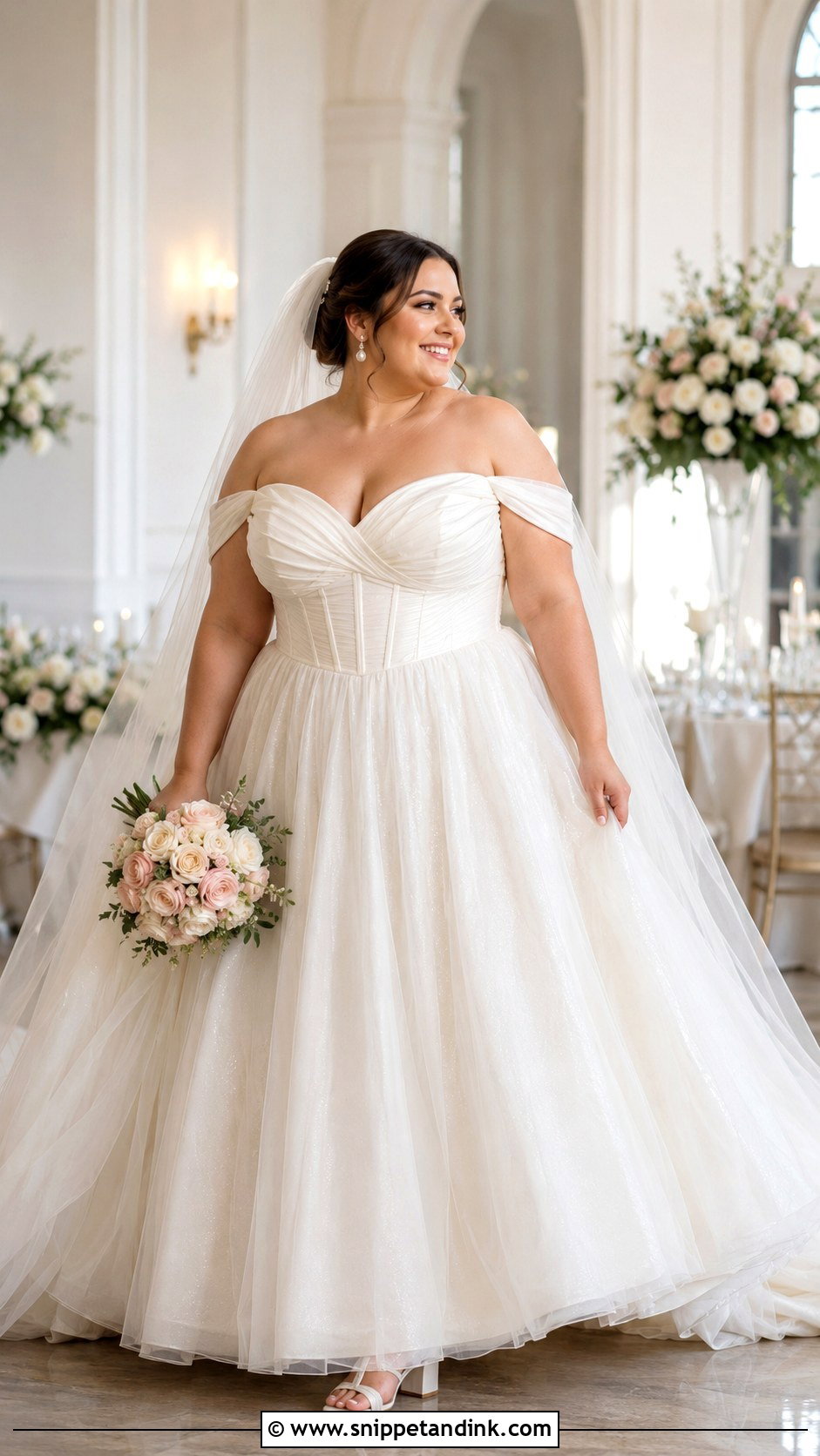Belle Plus Size Wedding Dress - Snippet and Ink - 25 Belle Wedding Dress Ideas